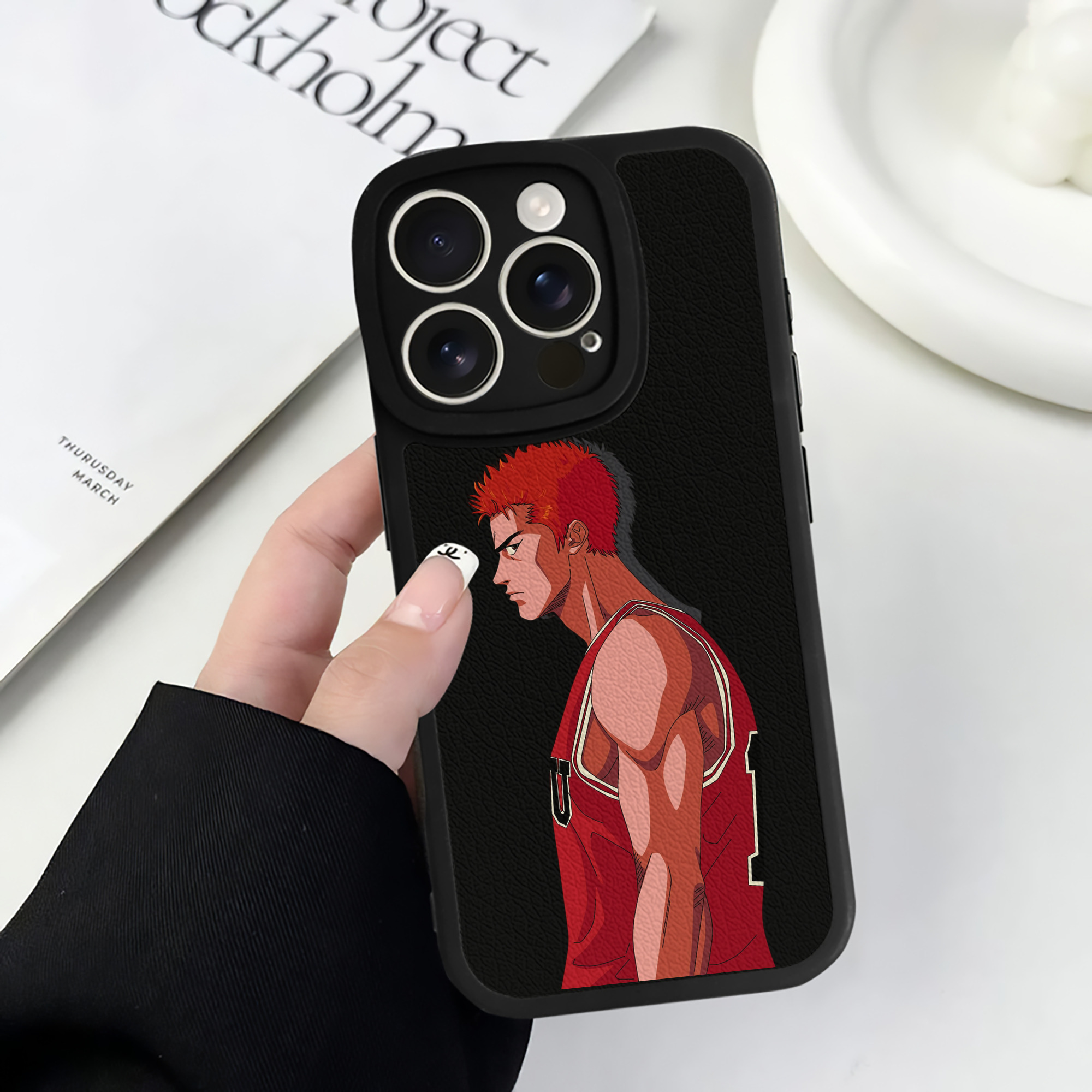 （画像用） SLAM DUNK／スラムダンク 【iPhone 16シリーズ対応】シリコンスマホケース（レザー調） 材質：シリコン